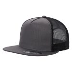 Tencel Solid & 2-Tone Hat - D.GREY/BLK