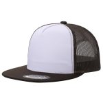 Tencel Solid & 2-Tone Hat - WHT/BROWN