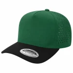 5 Panel Waterproof Hat - D.GREEN/BLK