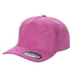 SUEDE HAT - 5 Panel - D.PINK