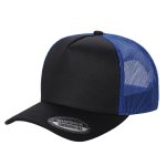 Tencel Solid Curved Bill - BLK/ROYAL