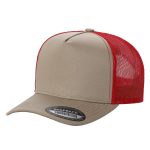 Tencel Solid Curved Bill - KHI/RED