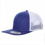 6 PANEL FLAT BILL - Royal/white