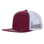 6 PANEL FLAT BILL - wine/white