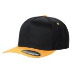 Tencel Curved Bill - BLACK/GOLD