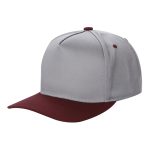 Tencel Curved Bill - L.GREY/WINE