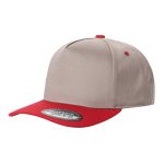 Tencel Curved Bill - KHAKI/RED