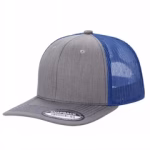 6 Panel Trucker Mesh Snapback - H.grey/roy